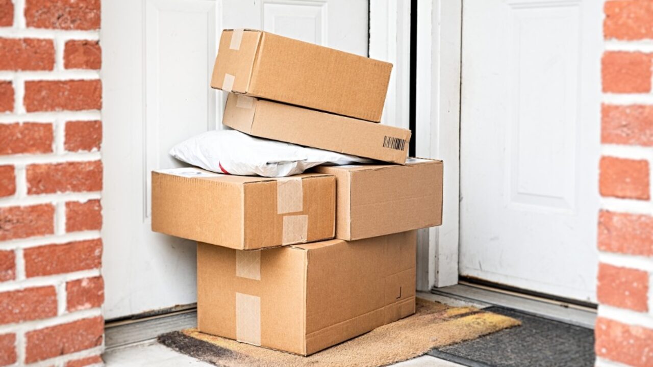 Packages on doorstep