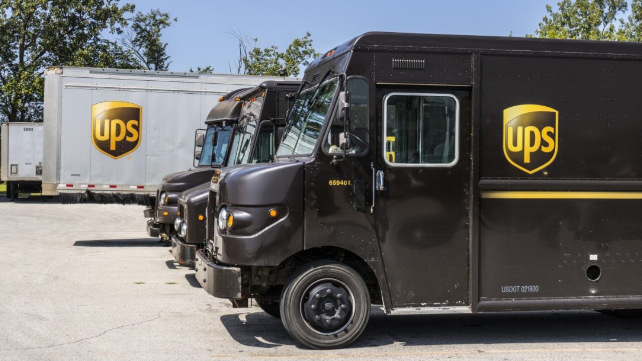 UPS delivery truck